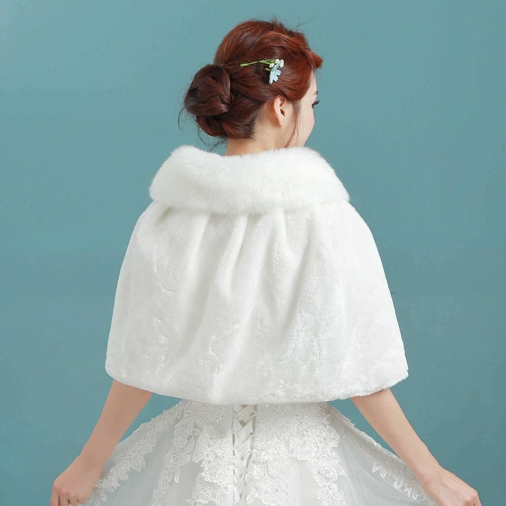 White Womens Winter Thicken Pl - Stole Wedding Shawl บทวิจารณ์และราคา