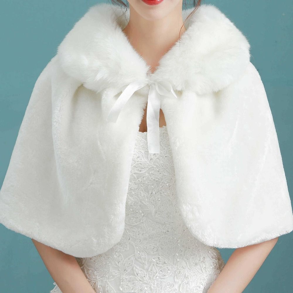 White Womens Winter Thicken Pl - Stole Wedding Shawl บทวิจารณ์และราคา