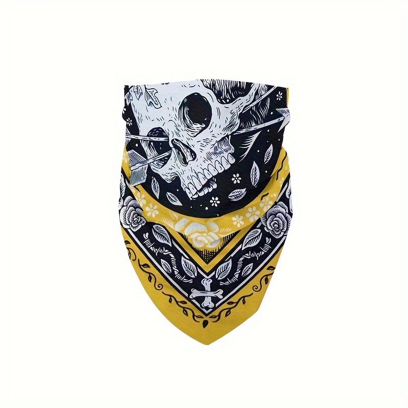 Skull Arrow Retro Headscarf Sq - Bandana Cotton บทวิจารณ์และราคา