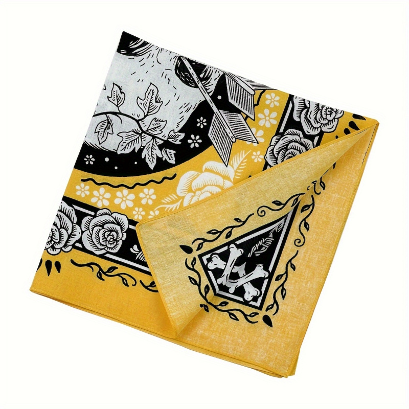 Skull Arrow Retro Headscarf Sq - Bandana Cotton บทวิจารณ์และราคา