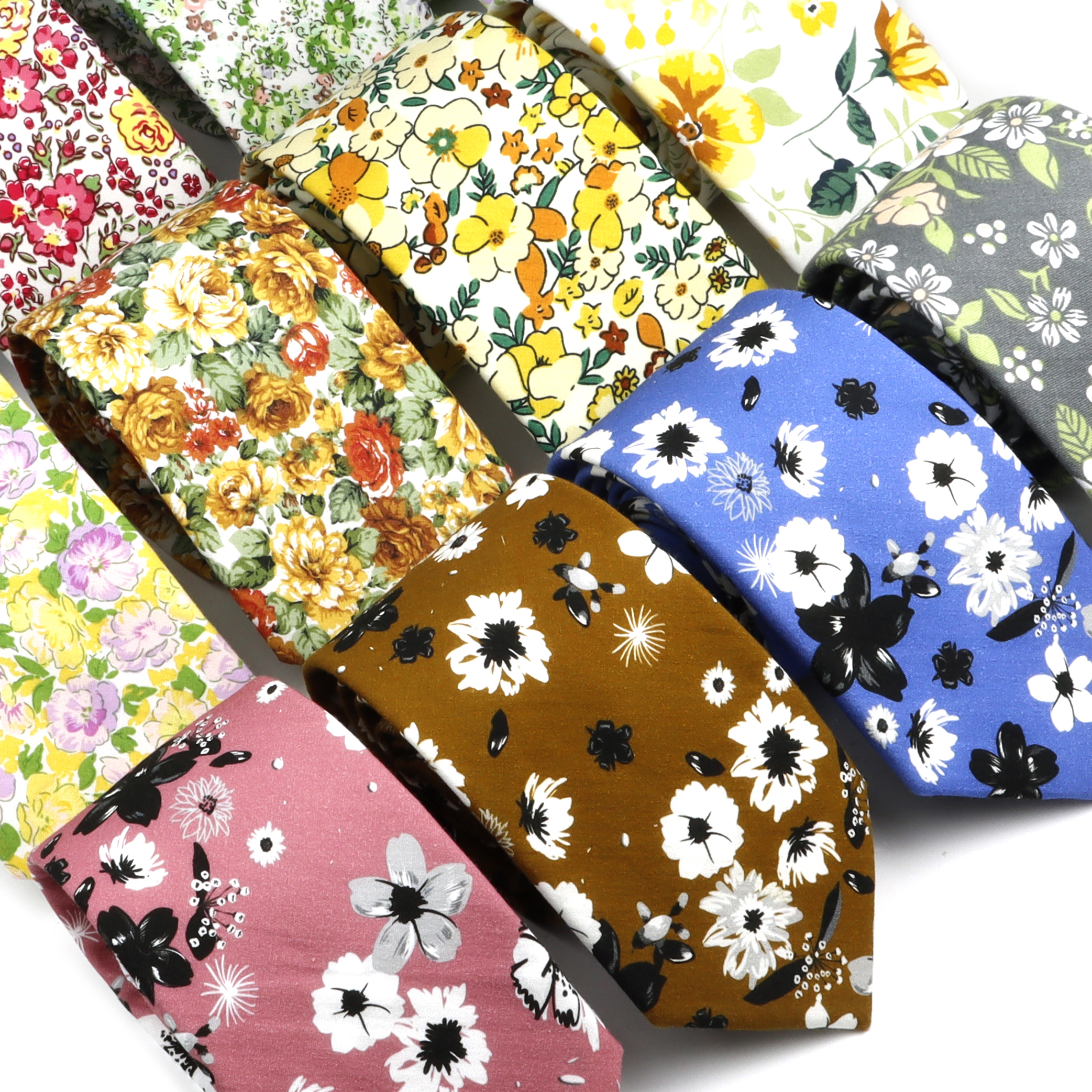 New Elegant Floral Tie For Men - Skinny Tie Men บทวิจารณ์และราคา