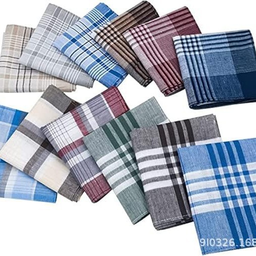 Men's Handkerchiefs 100% Cotto - Handkerchief Cotton Men บทวิจารณ์และราคา