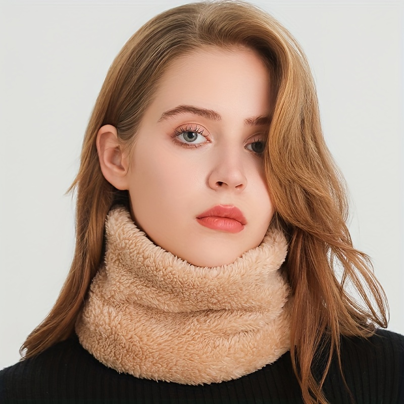 Windproof Plush Infinity Scarf - Infinity Scarf Knit บทวิจารณ์และราคา