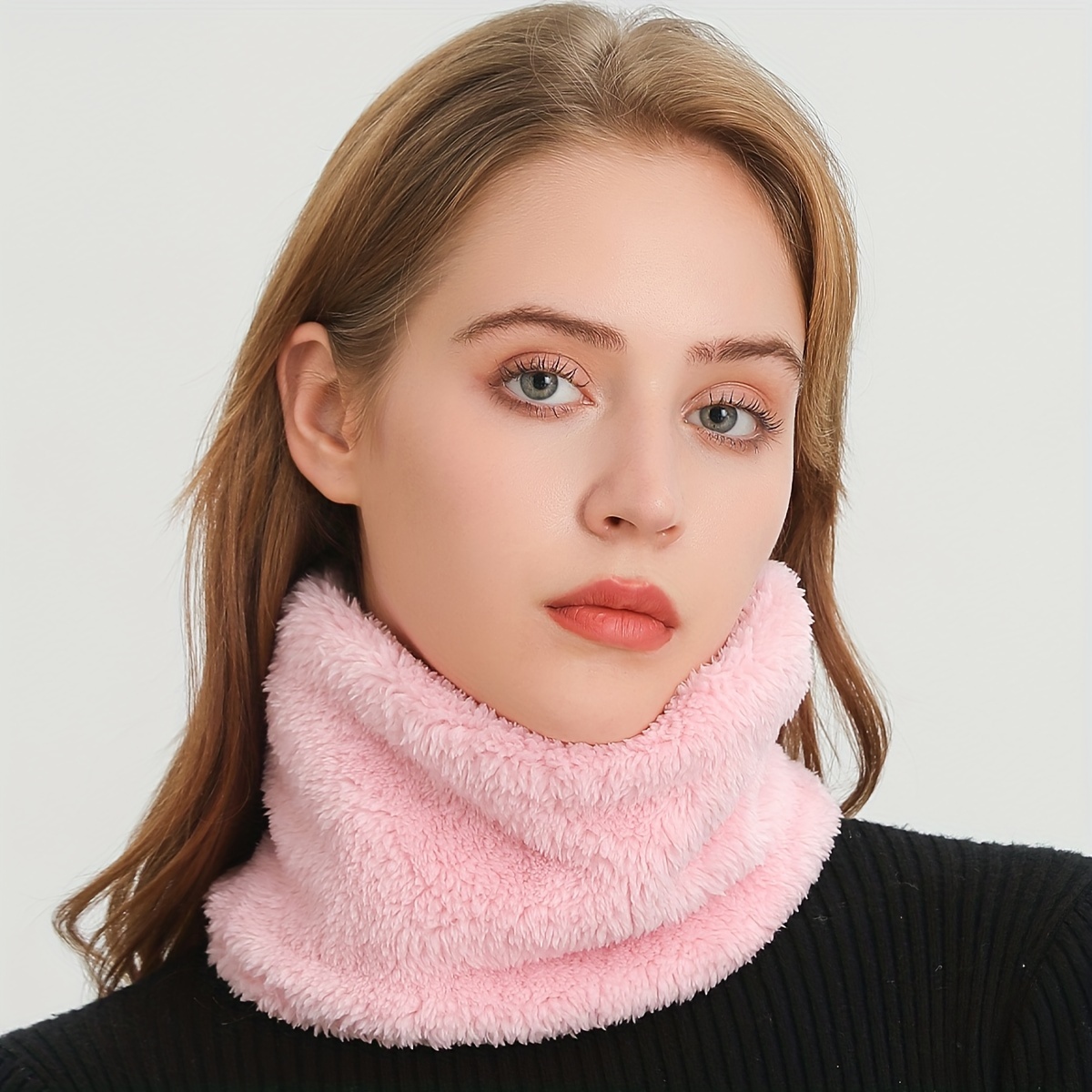 Windproof Plush Infinity Scarf - Infinity Scarf Knit บทวิจารณ์และราคา