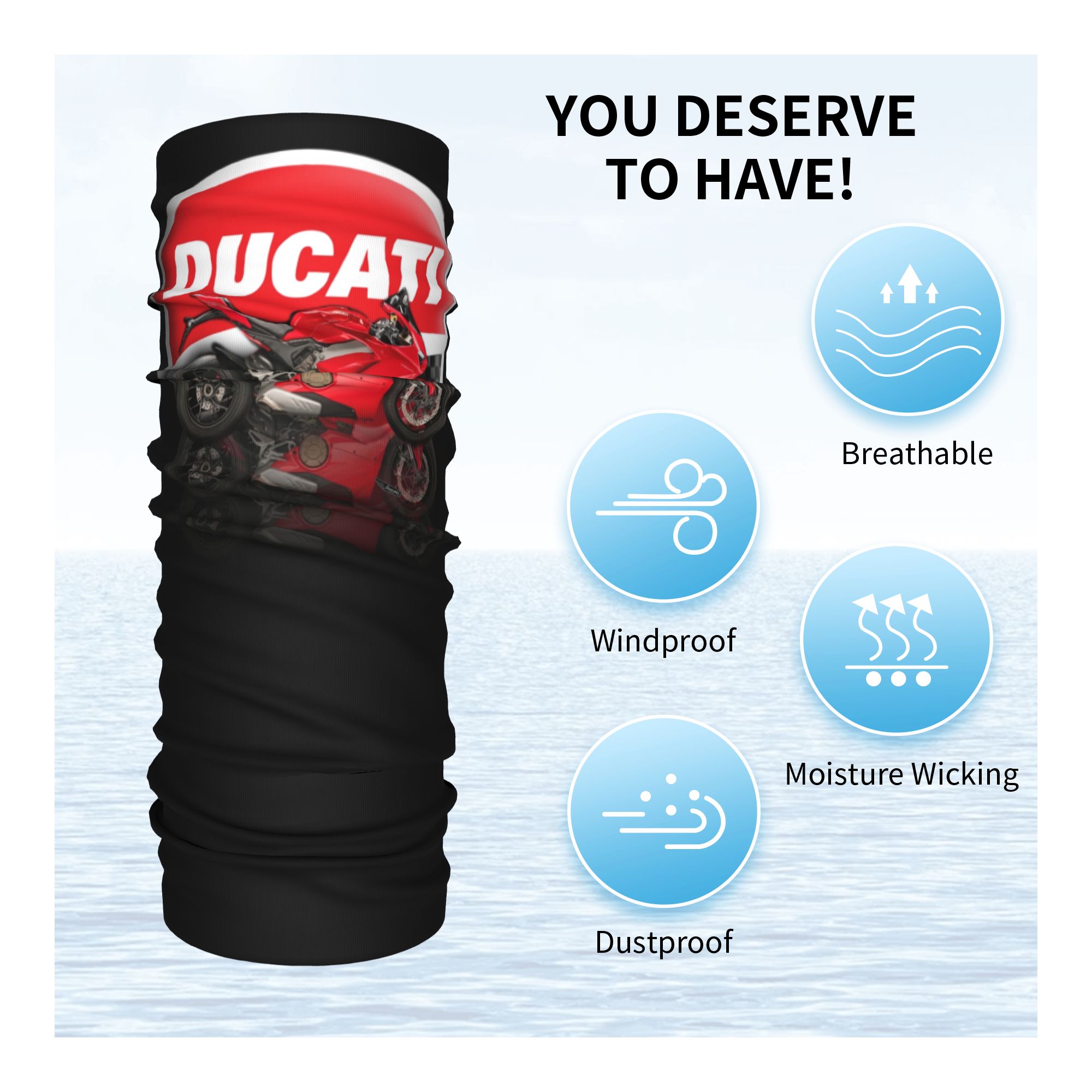 Custom Speed Ducatis Racing Ba - Neck Warmer Tube บทวิจารณ์และราคา