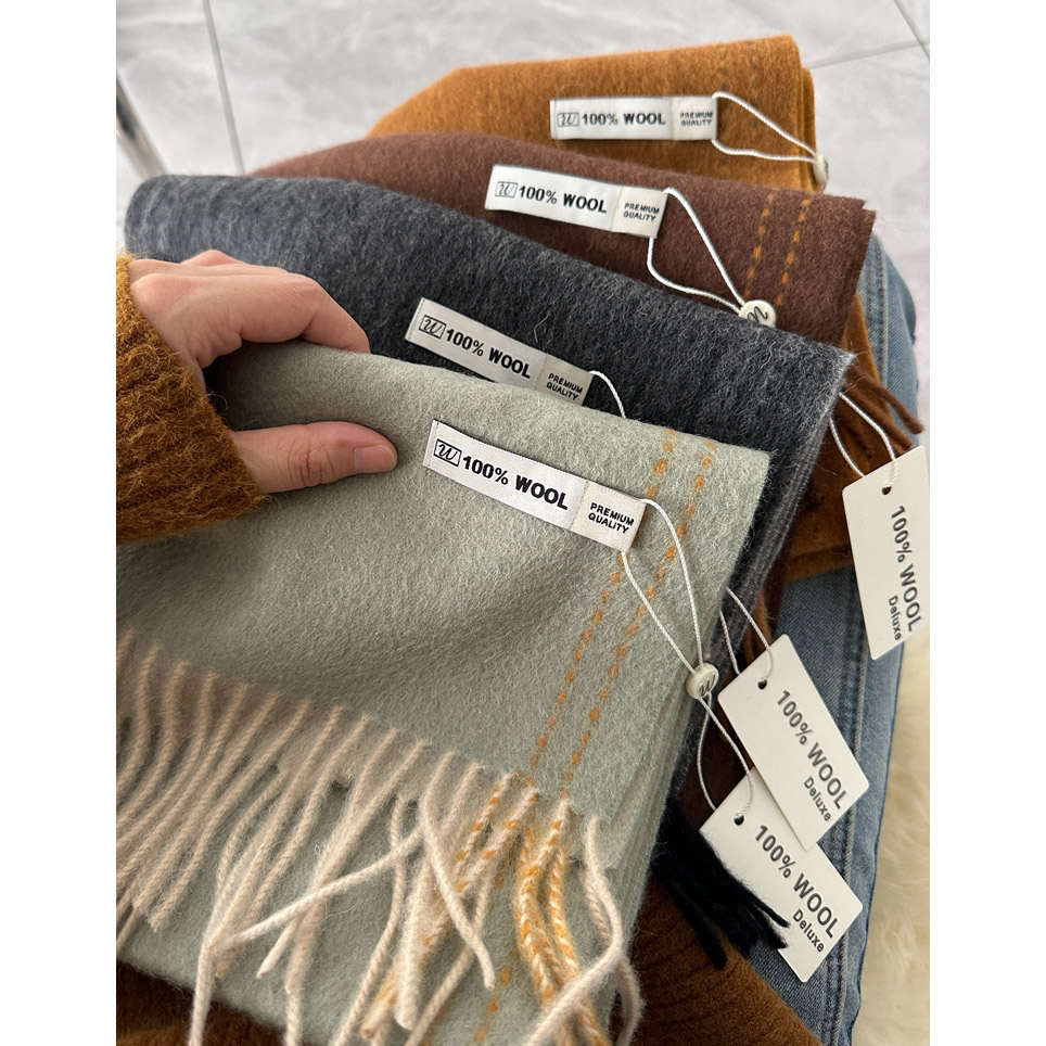 Elegant Good Quality 100% Wool - Muffler Men Wool บทวิจารณ์และราคา