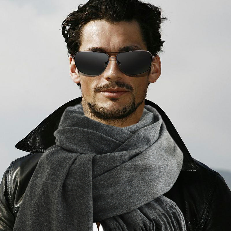 Fashion Scarf Man Winter Warm  - Muffler Men Wool บทวิจารณ์และราคา