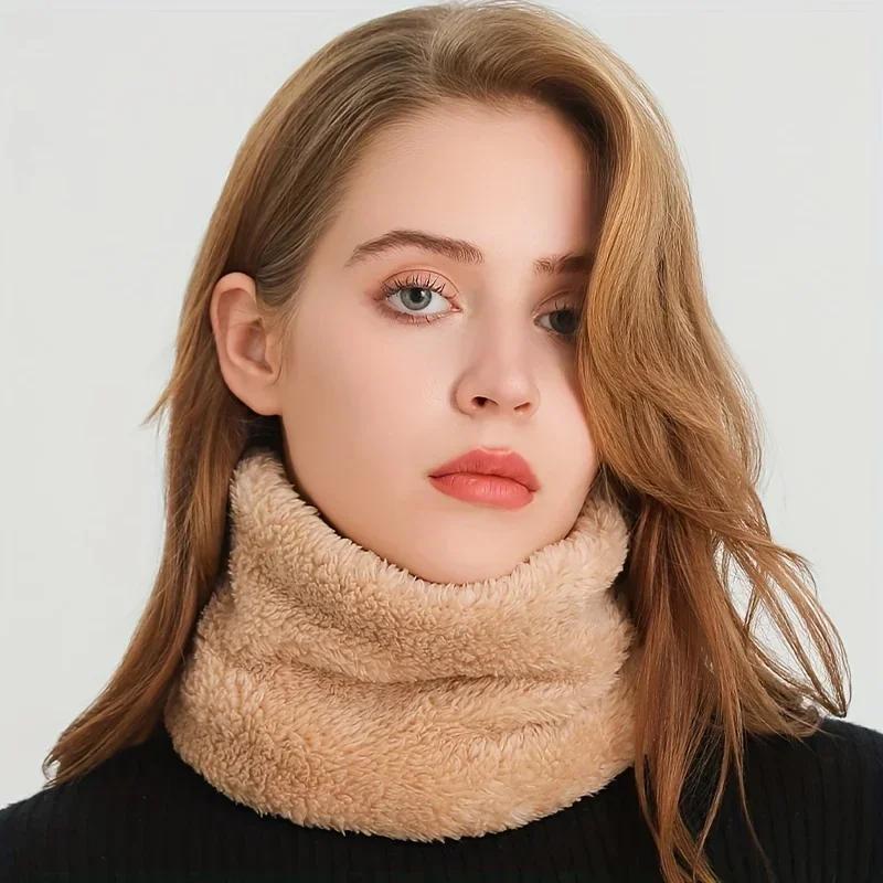 Windproof Plush Infinity Scarf - Infinity Scarf Knit บทวิจารณ์และราคา