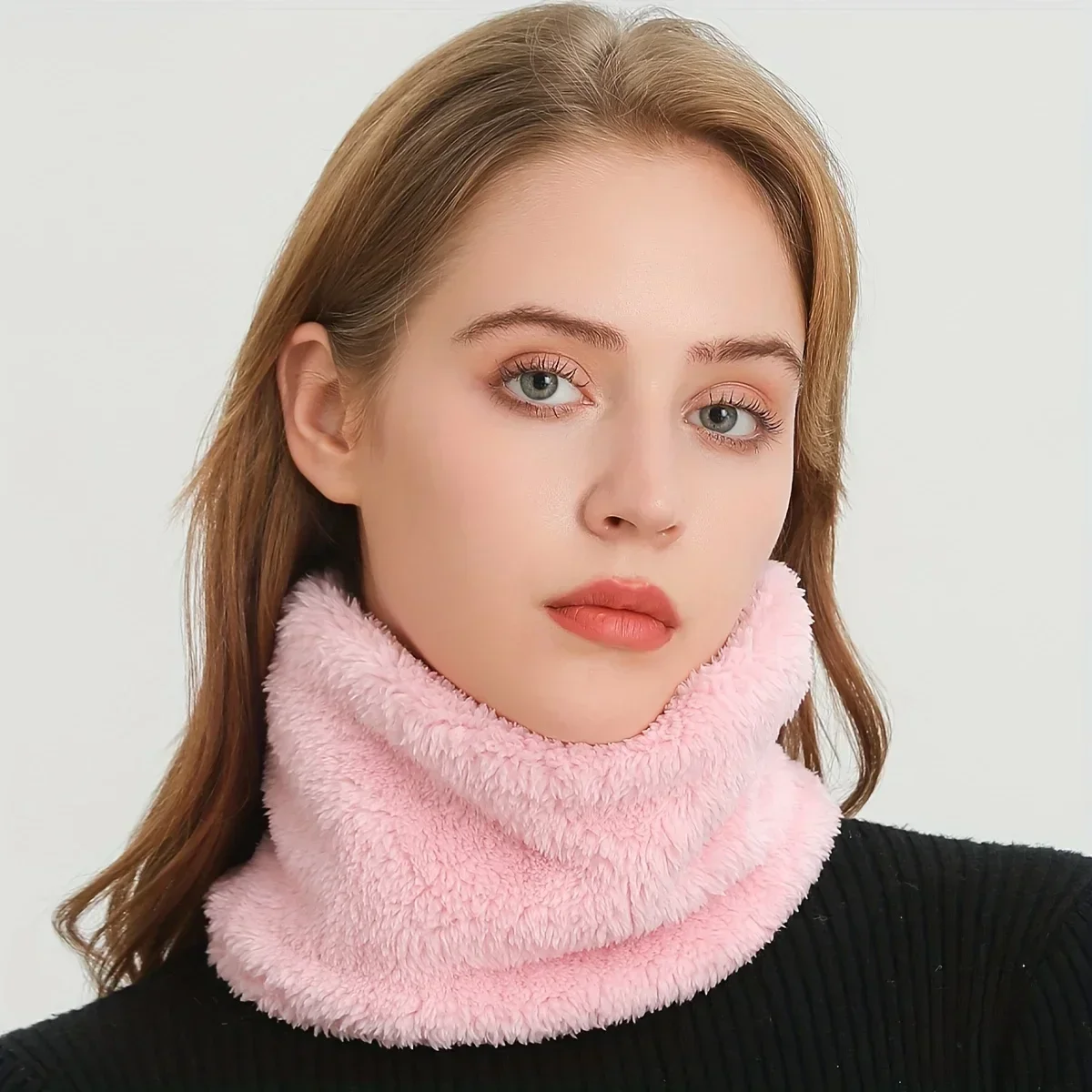 Windproof Plush Infinity Scarf - Infinity Scarf Knit บทวิจารณ์และราคา