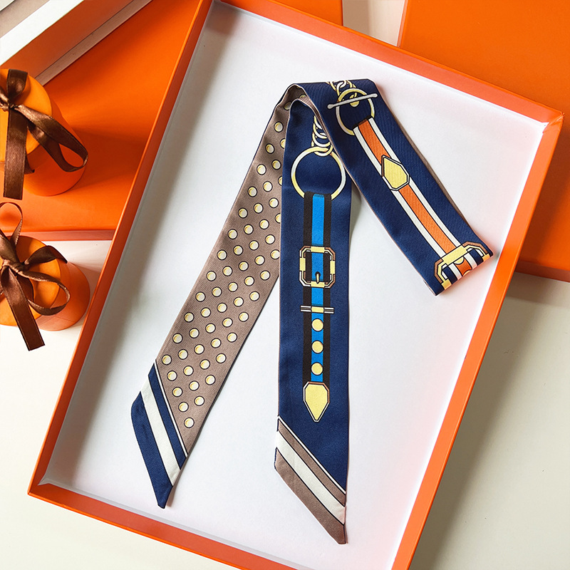 Women Scarf Skinny Silk Scarf  - Face Scarf Mask บทวิจารณ์และราคา