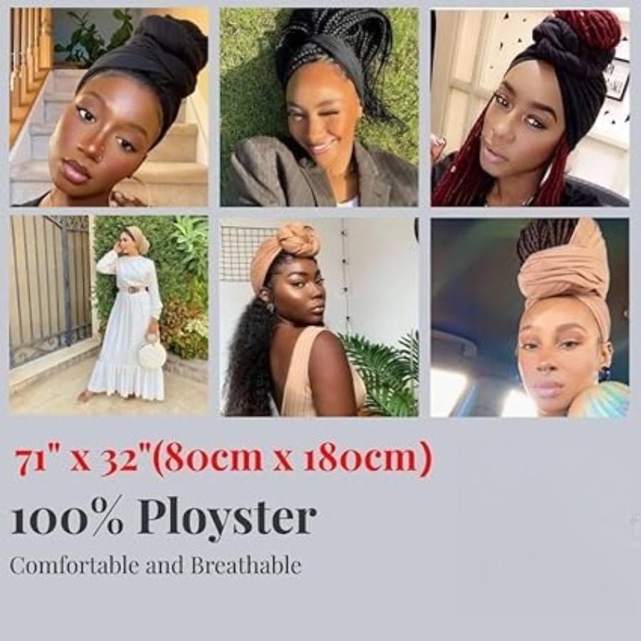 Muslim Hijab for Women Scarf L - Head Wrap Turban บทวิจารณ์และราคา