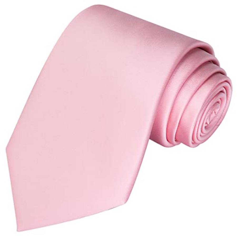 Satin Tie Set Solid Ties Mens  - Pocket Square Set บทวิจารณ์และราคา