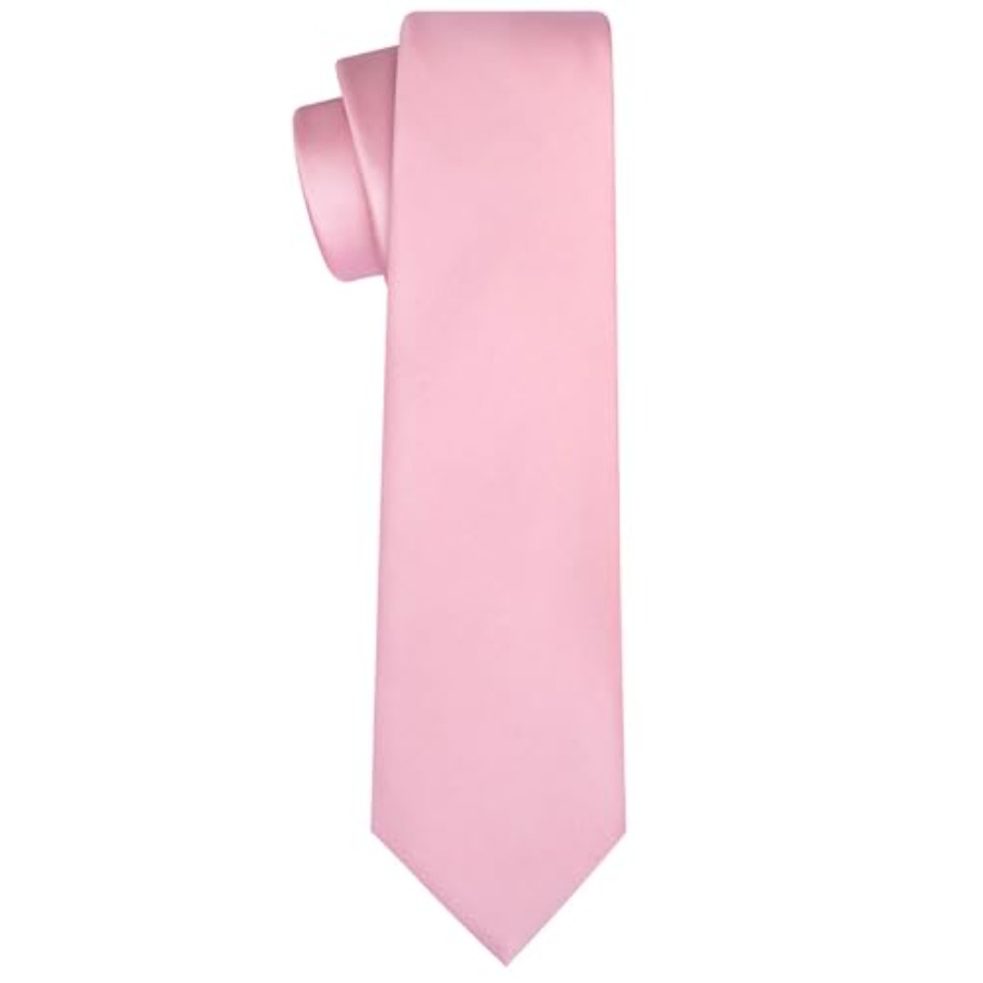 Satin Tie Set Solid Ties Mens  - Pocket Square Set บทวิจารณ์และราคา