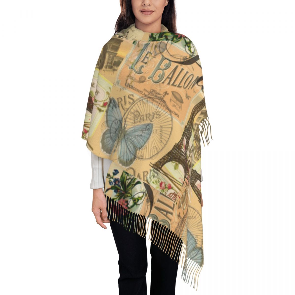 Shawl Wrap Women Winter Large  - Pashmina Wrap Large บทวิจารณ์และราคา