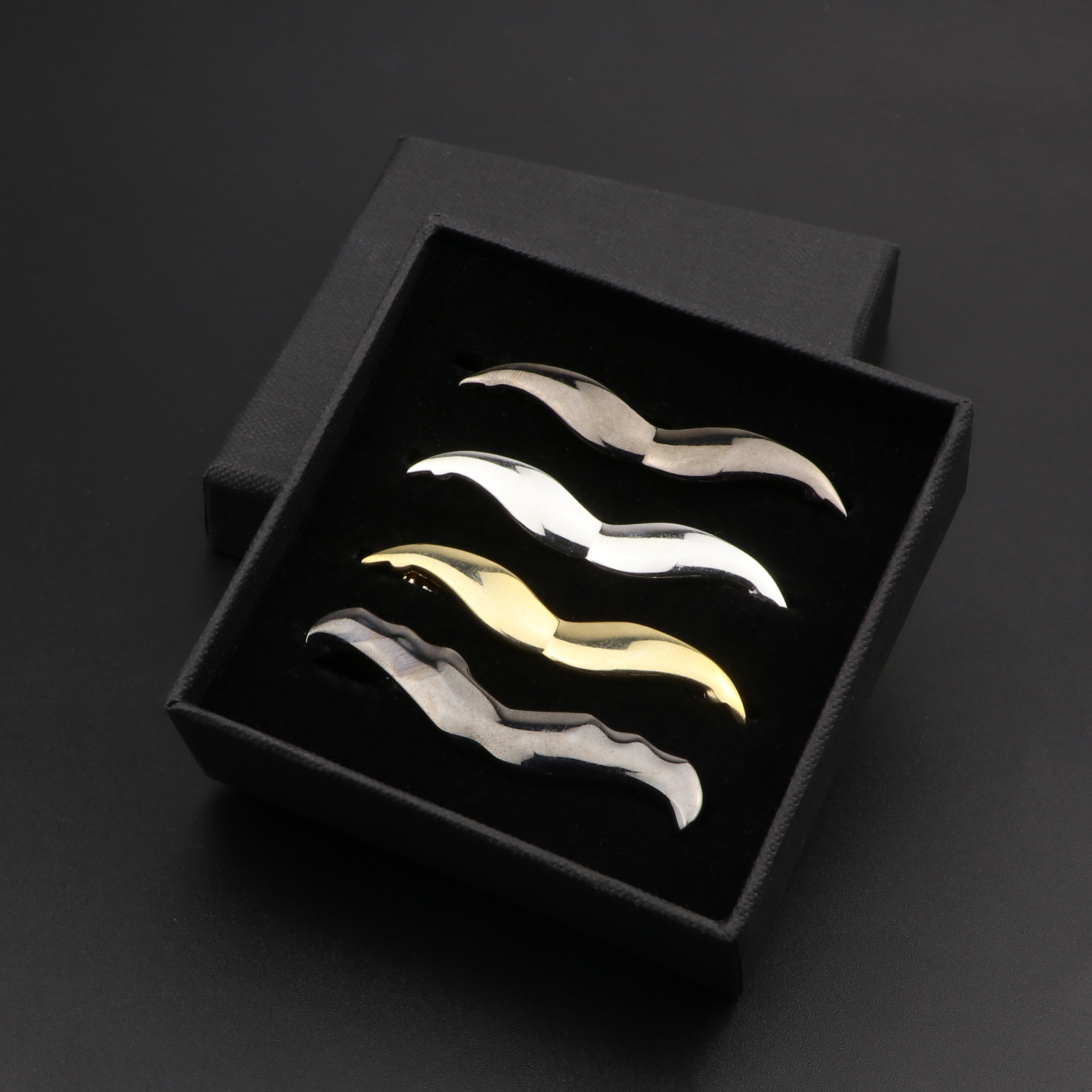 Fashion Metal Men Tie Clip Set - Tie Bar Set Gift บทวิจารณ์และราคา
