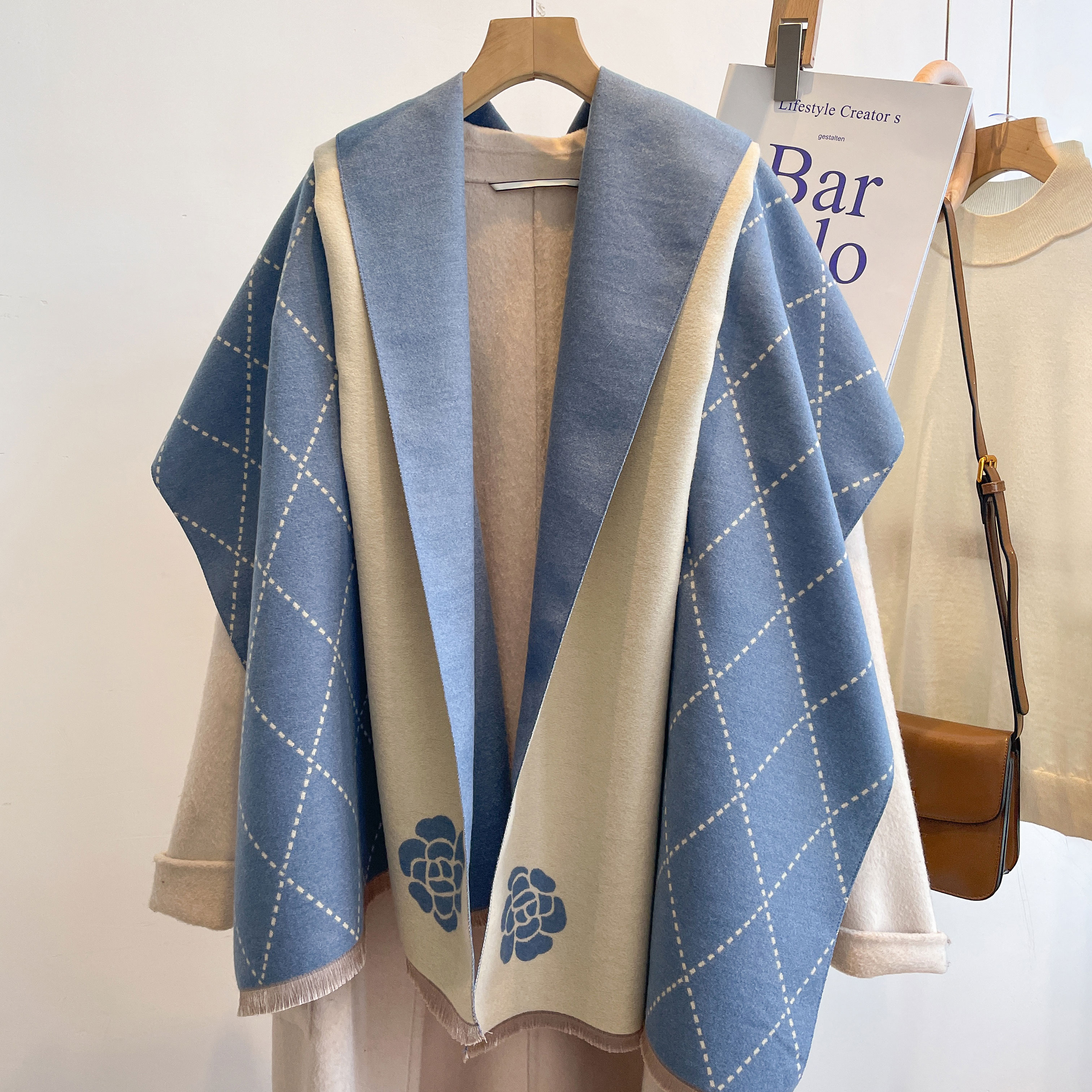 2023 Designer Cashmere Scarf W - Woven Scarf Blanket บทวิจารณ์และราคา