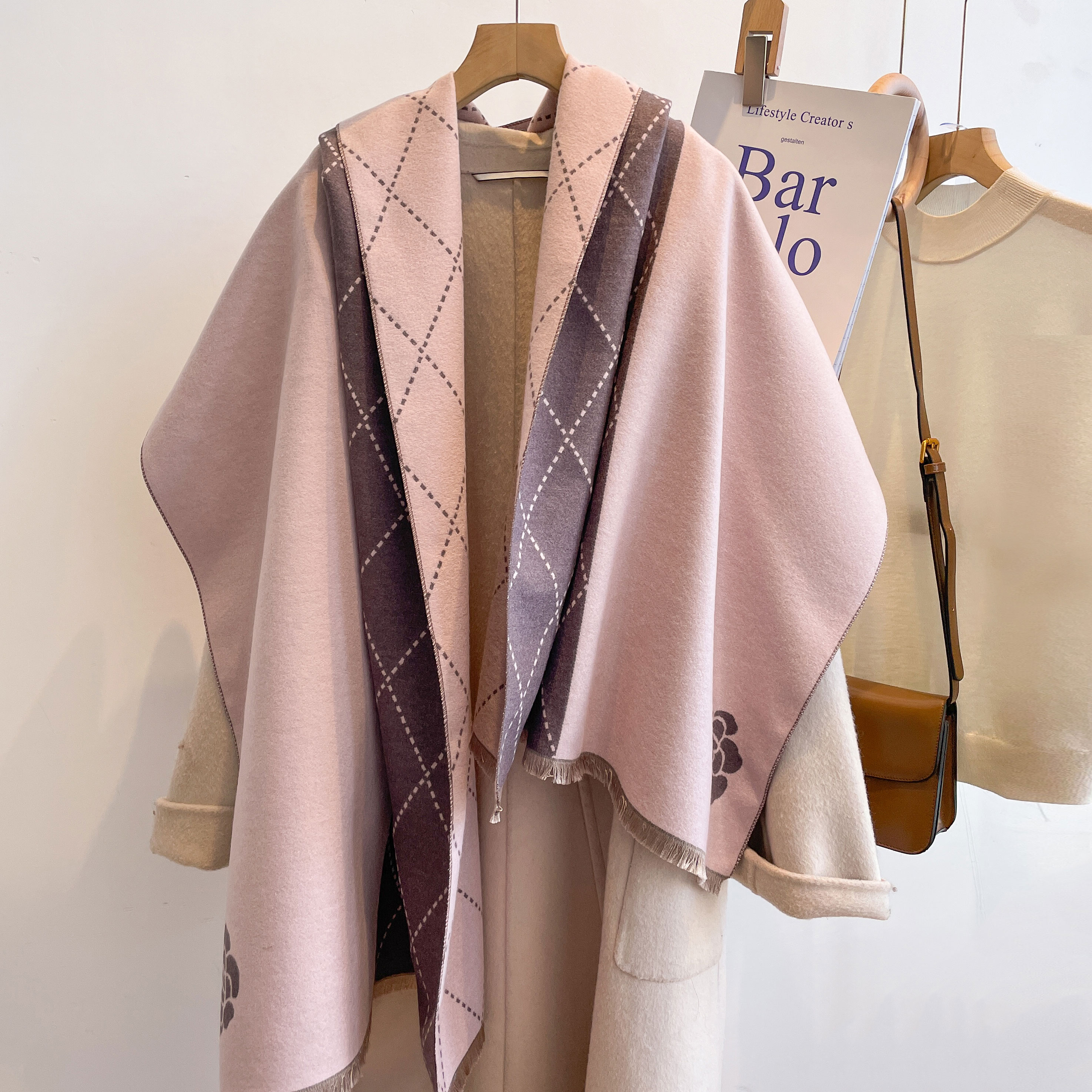 2023 Designer Cashmere Scarf W - Woven Scarf Blanket บทวิจารณ์และราคา