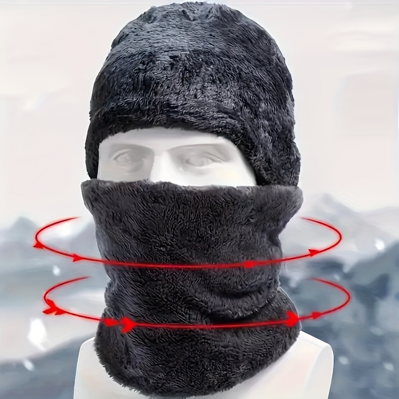 Men's winter hat, outdoor wint - Muffler Men Wool บทวิจารณ์และราคา