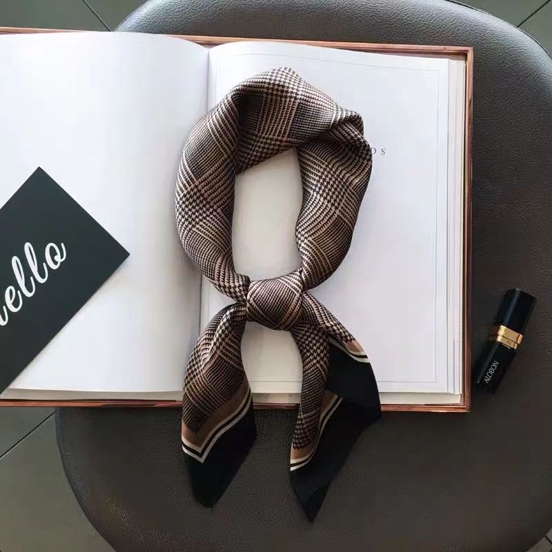 New Fashion Zebra Printed Squa - Ascot Neck Scarf บทวิจารณ์และราคา