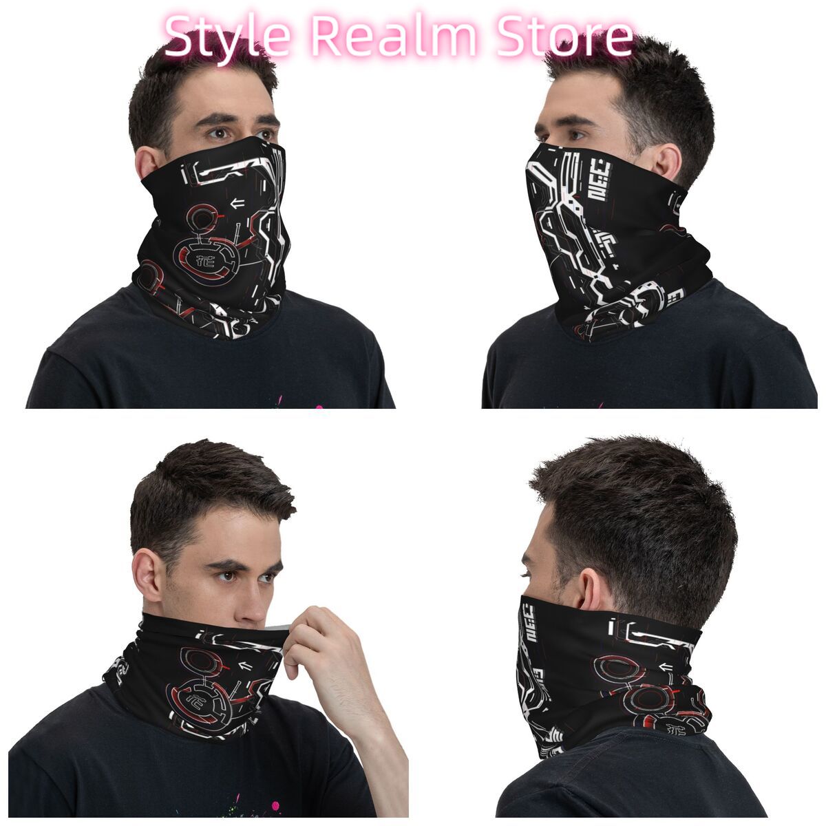 Custom Japanese Tokyo Flower T - Neck Warmer Tube บทวิจารณ์และราคา