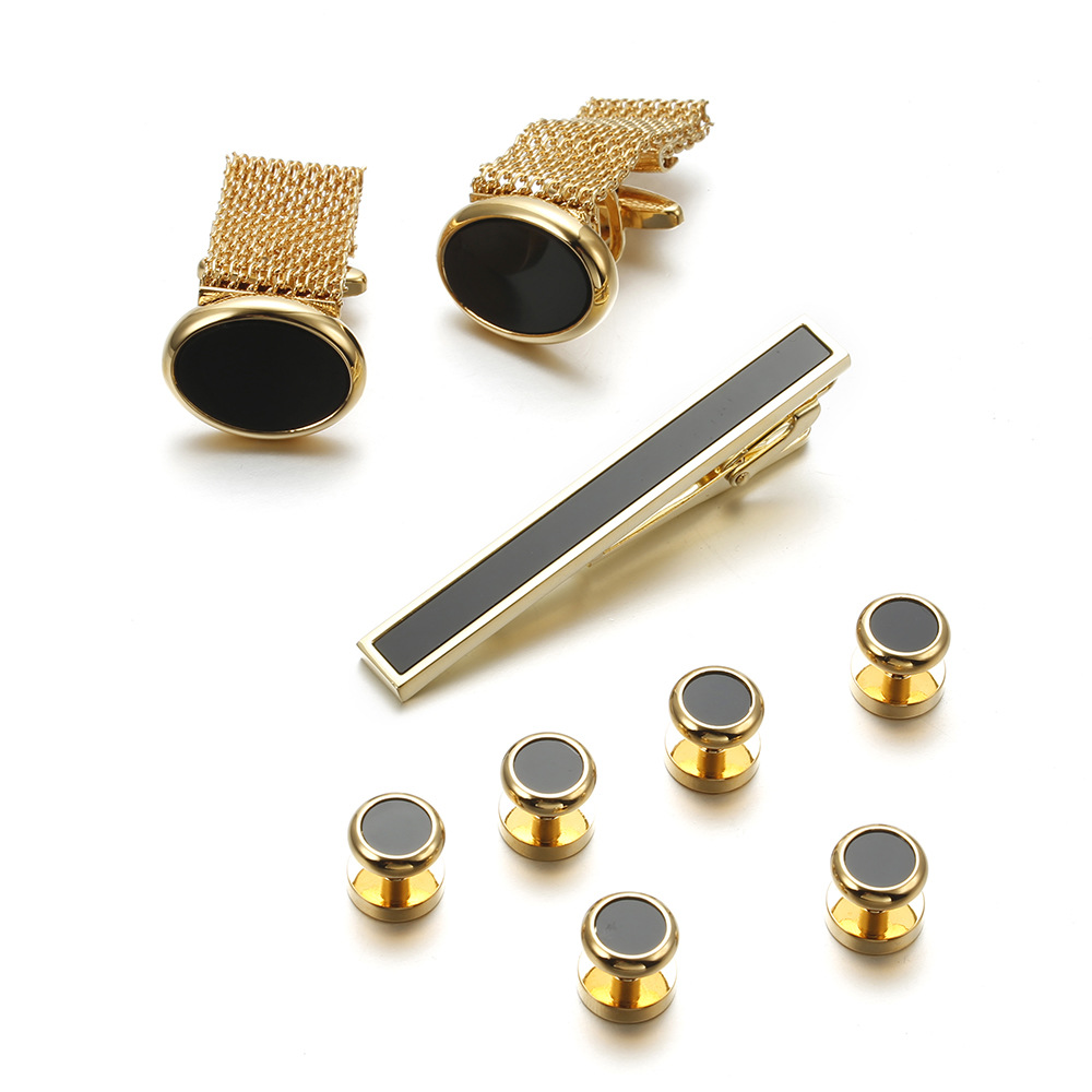 VAGULA New 9PCS Cuff links Tie - Tie Bar Set Gift บทวิจารณ์และราคา