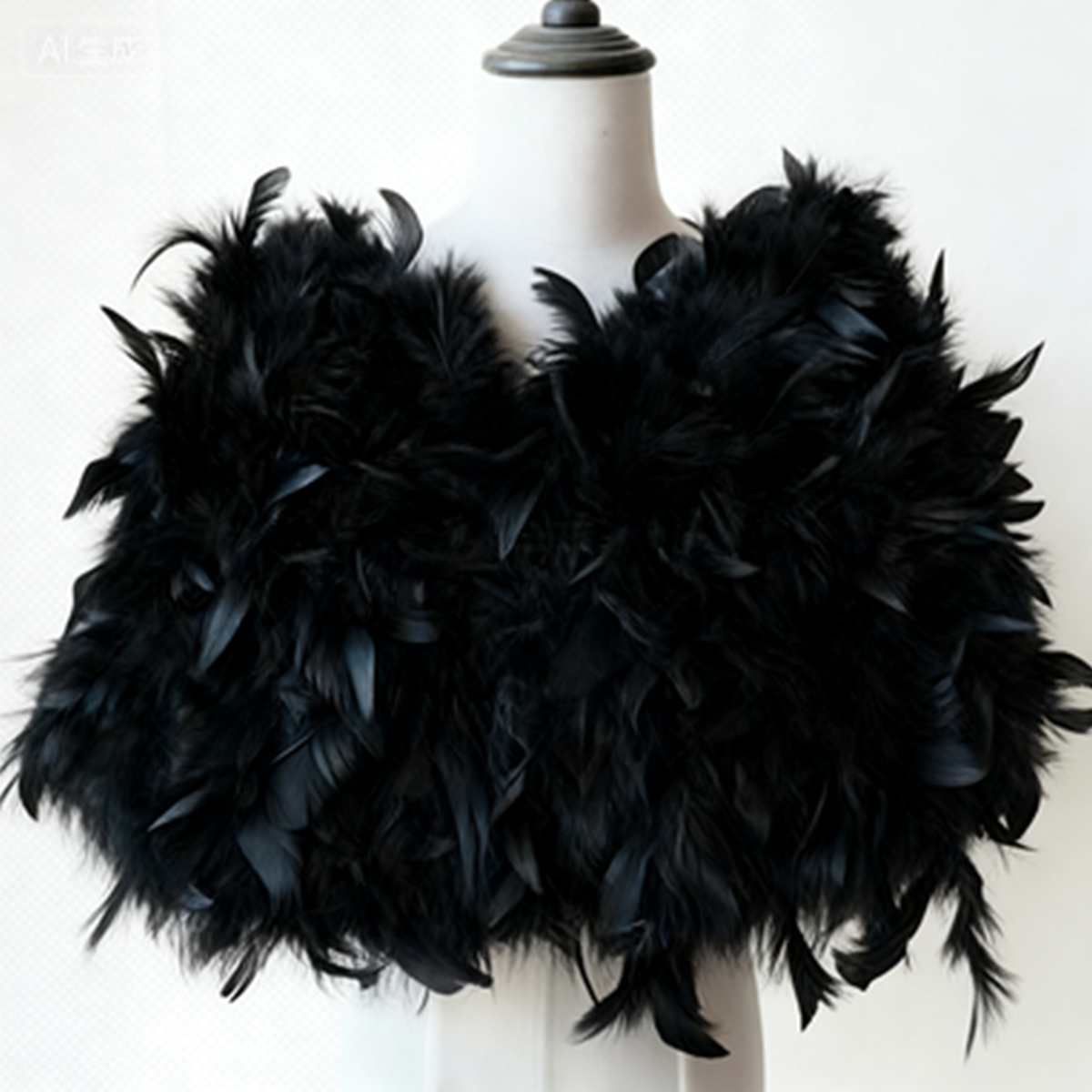 New Ostrich Feather Women's Ca - Stole Wedding Shawl บทวิจารณ์และราคา