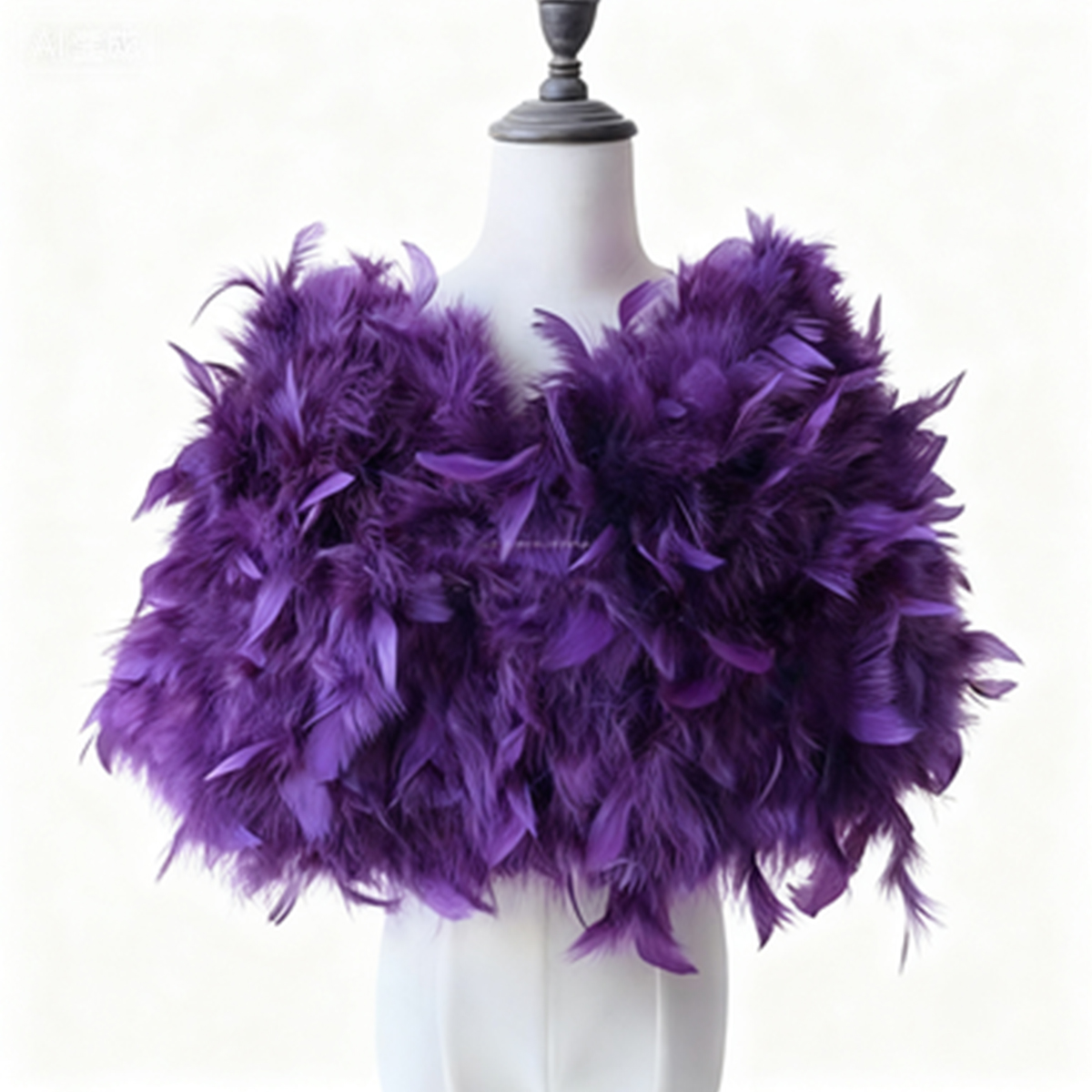 New Ostrich Feather Women's Ca - Stole Wedding Shawl บทวิจารณ์และราคา