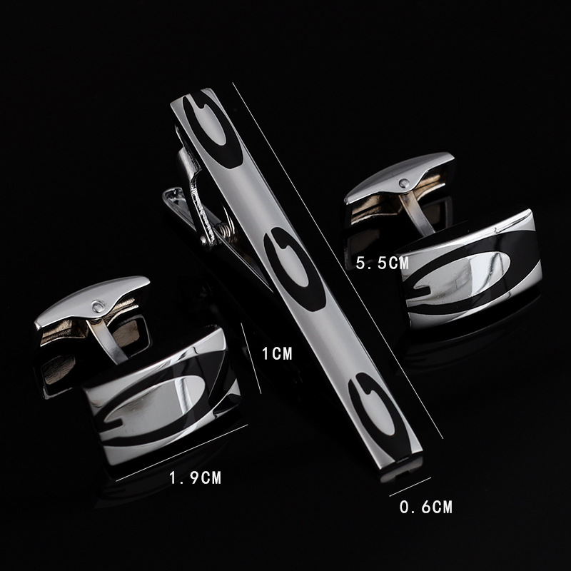 Mens Ties Clip Cufflinks Set S - Tie Bar Set Gift บทวิจารณ์และราคา