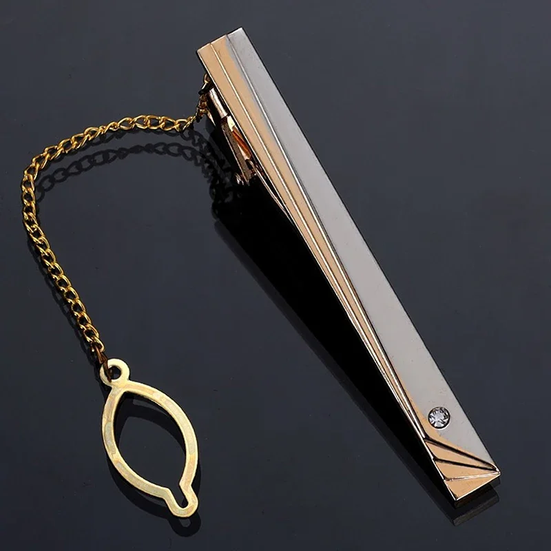 Men Metal Simple Necktie Buckl - Tie Clip Silver บทวิจารณ์และราคา