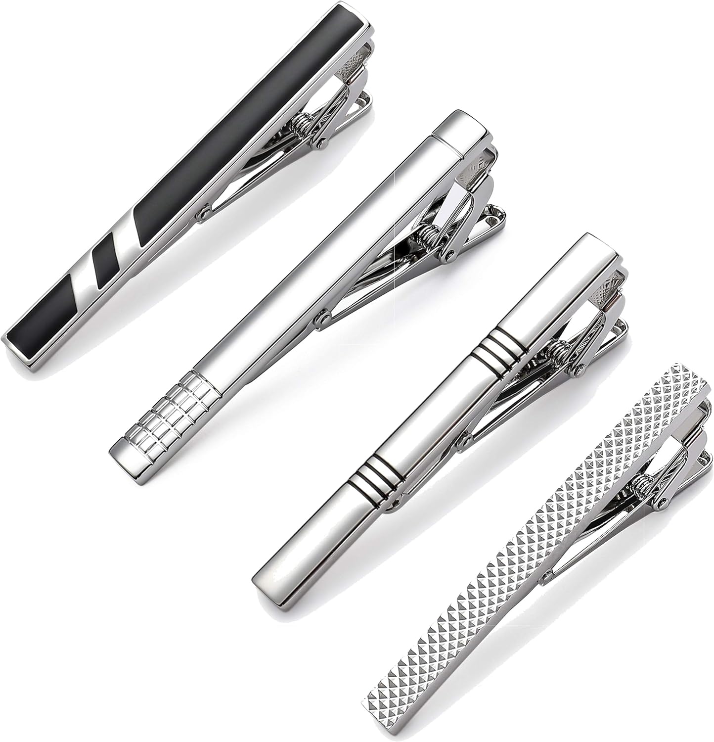 Classic Silver Tie Bar Set for - Tie Bar Set Gift บทวิจารณ์และราคา