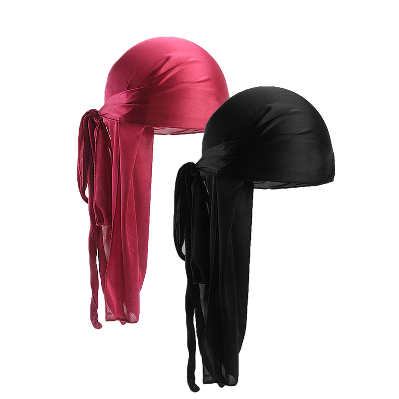 2 pcs Silky Satin Durags for M - Bandana Doo Rag บทวิจารณ์และราคา