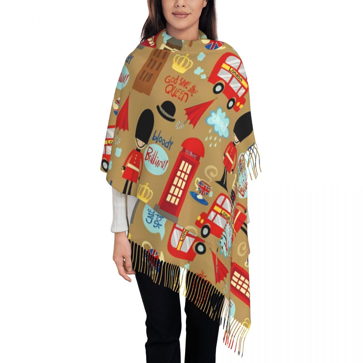 Enchanted London Scarf for Wom - Pashmina Wrap Large บทวิจารณ์และราคา