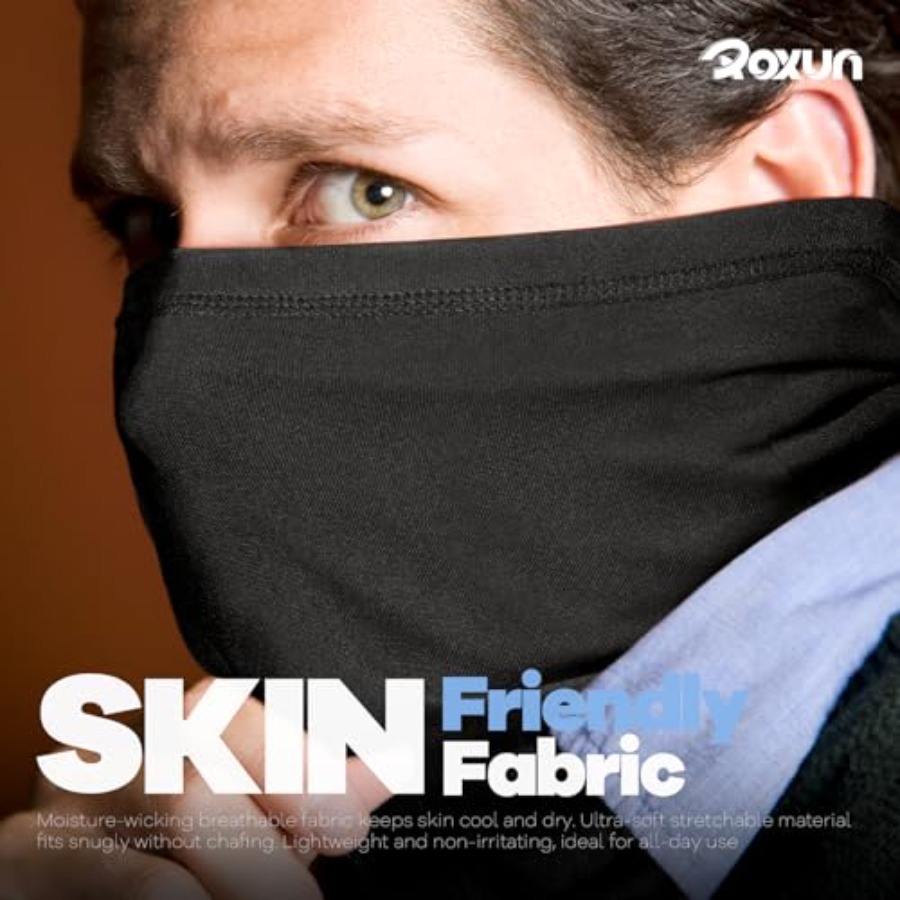 ROXUN 4 Pack Neck Gaiter, Cool - Face Scarf Mask บทวิจารณ์และราคา