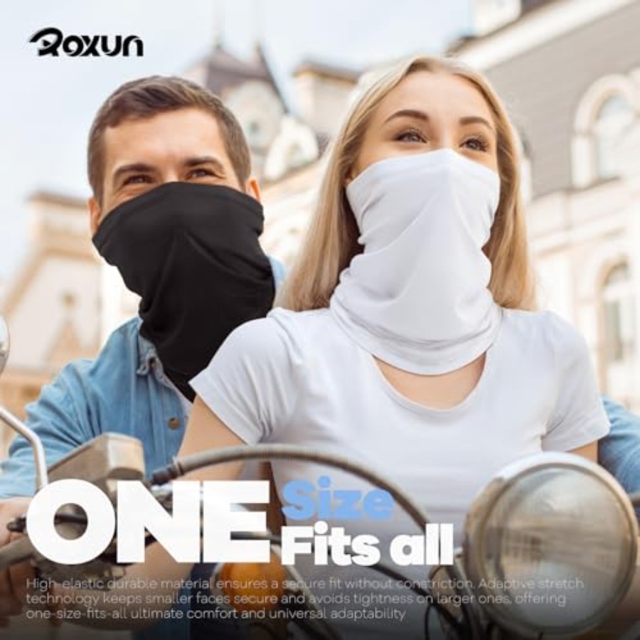 ROXUN 4 Pack Neck Gaiter, Cool - Face Scarf Mask บทวิจารณ์และราคา