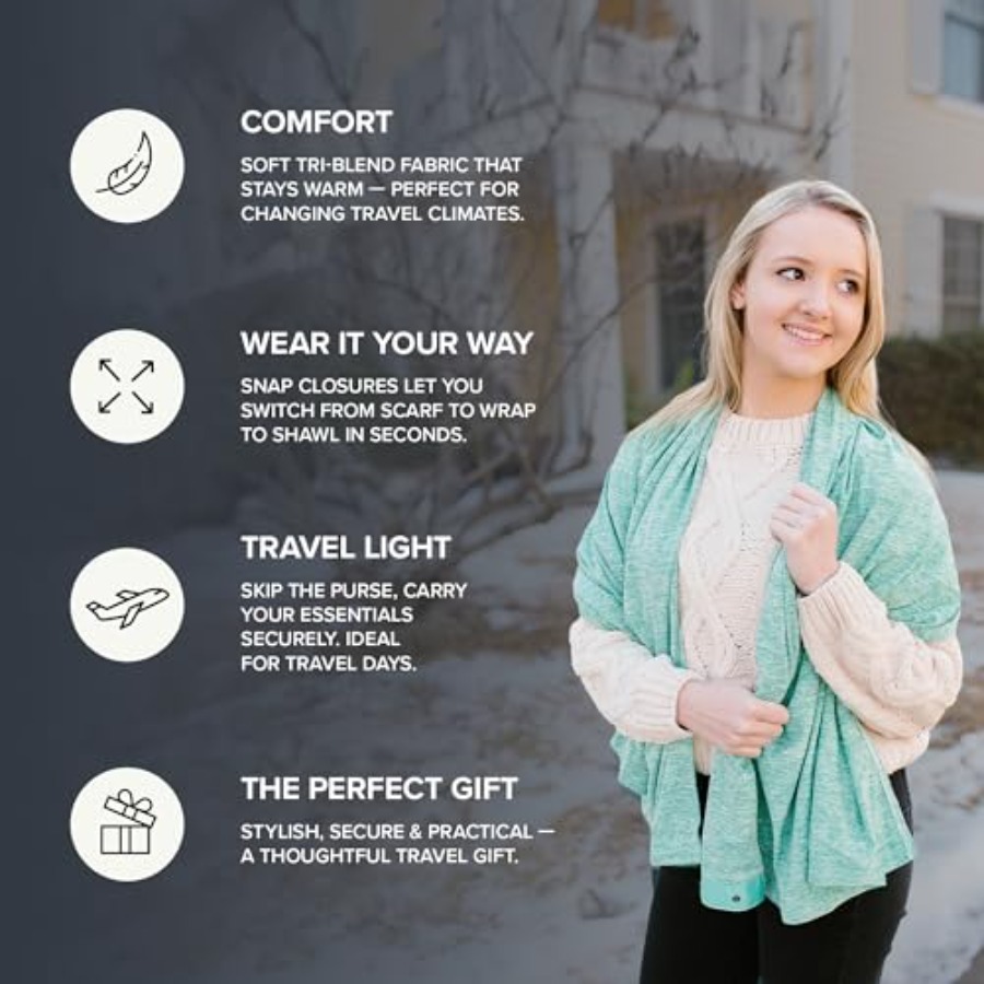 Infinity Travel Scarf Loop wit - Infinity Scarf Knit บทวิจารณ์และราคา