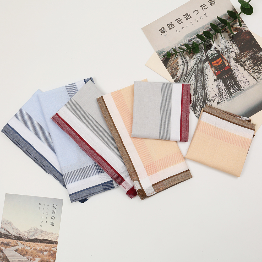 Men's Pure Cotton Yarn-Dyed Ha - Handkerchief Cotton Men บทวิจารณ์และราคา
