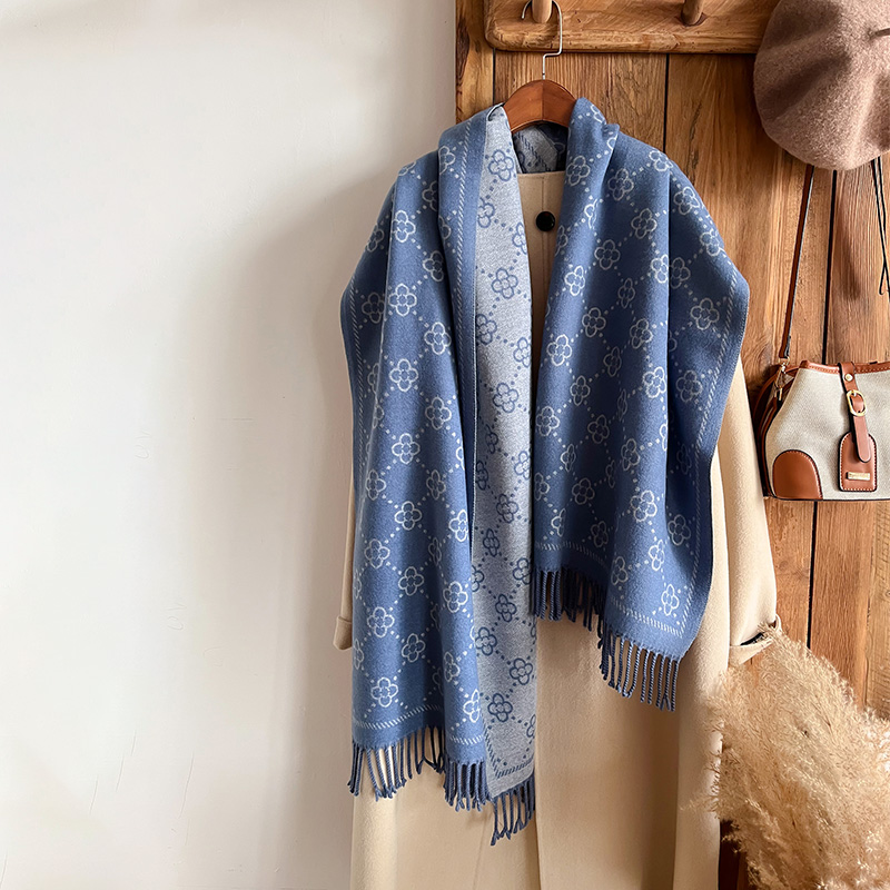 Brands Jacquard Design Winter  - Woven Scarf Blanket บทวิจารณ์และราคา