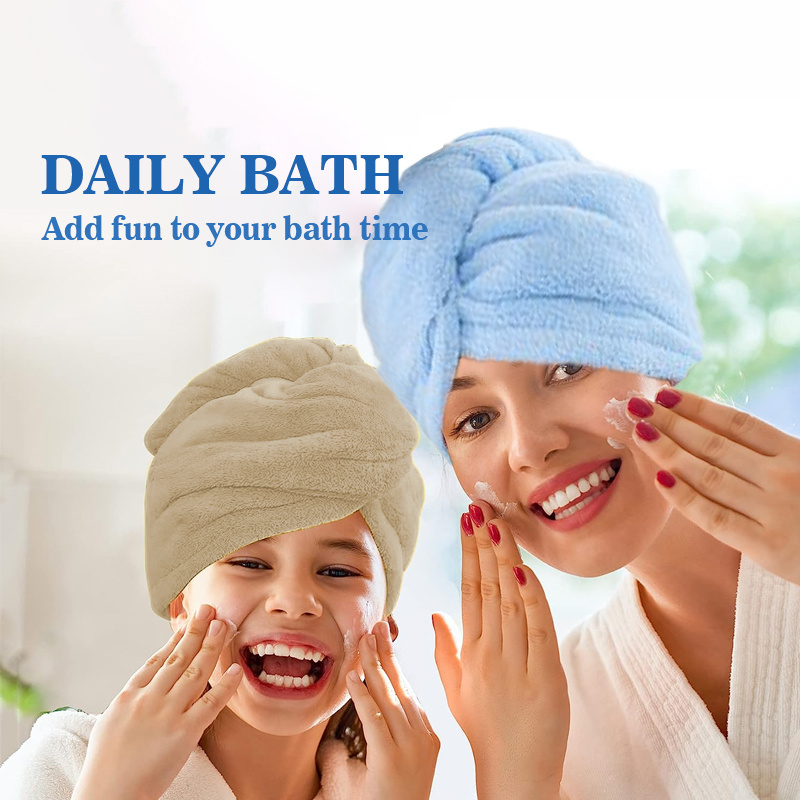 Microfiber Hair Towel Wrap for - Head Wrap Turban บทวิจารณ์และราคา