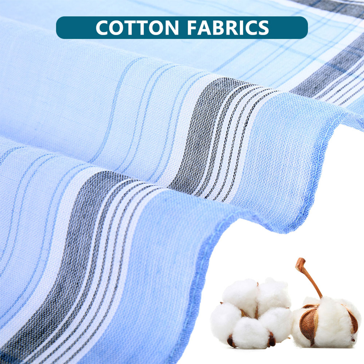 12Pcs Pure Cotton Men's Handke - Handkerchief Cotton Men บทวิจารณ์และราคา