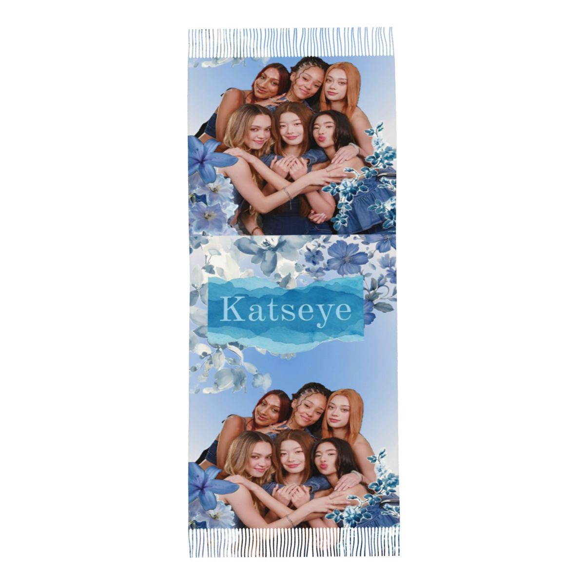 Katseye Kpop Scarf for Women W - Pashmina Wrap Large บทวิจารณ์และราคา