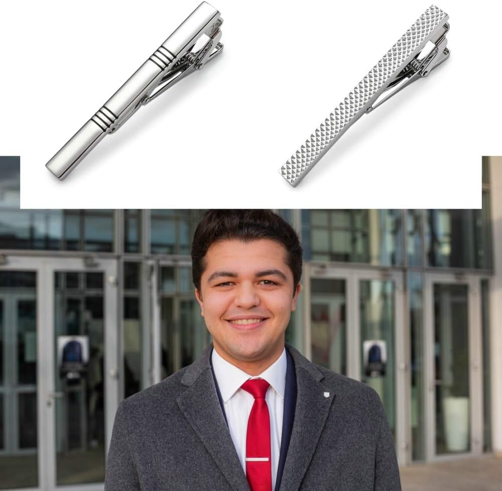 Tie Clips for Men, Classic Sty - Tie Bar Set Gift บทวิจารณ์และราคา