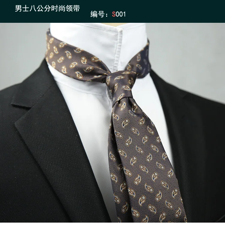 Linbaiway Business Floral Prin - Skinny Tie Men บทวิจารณ์และราคา