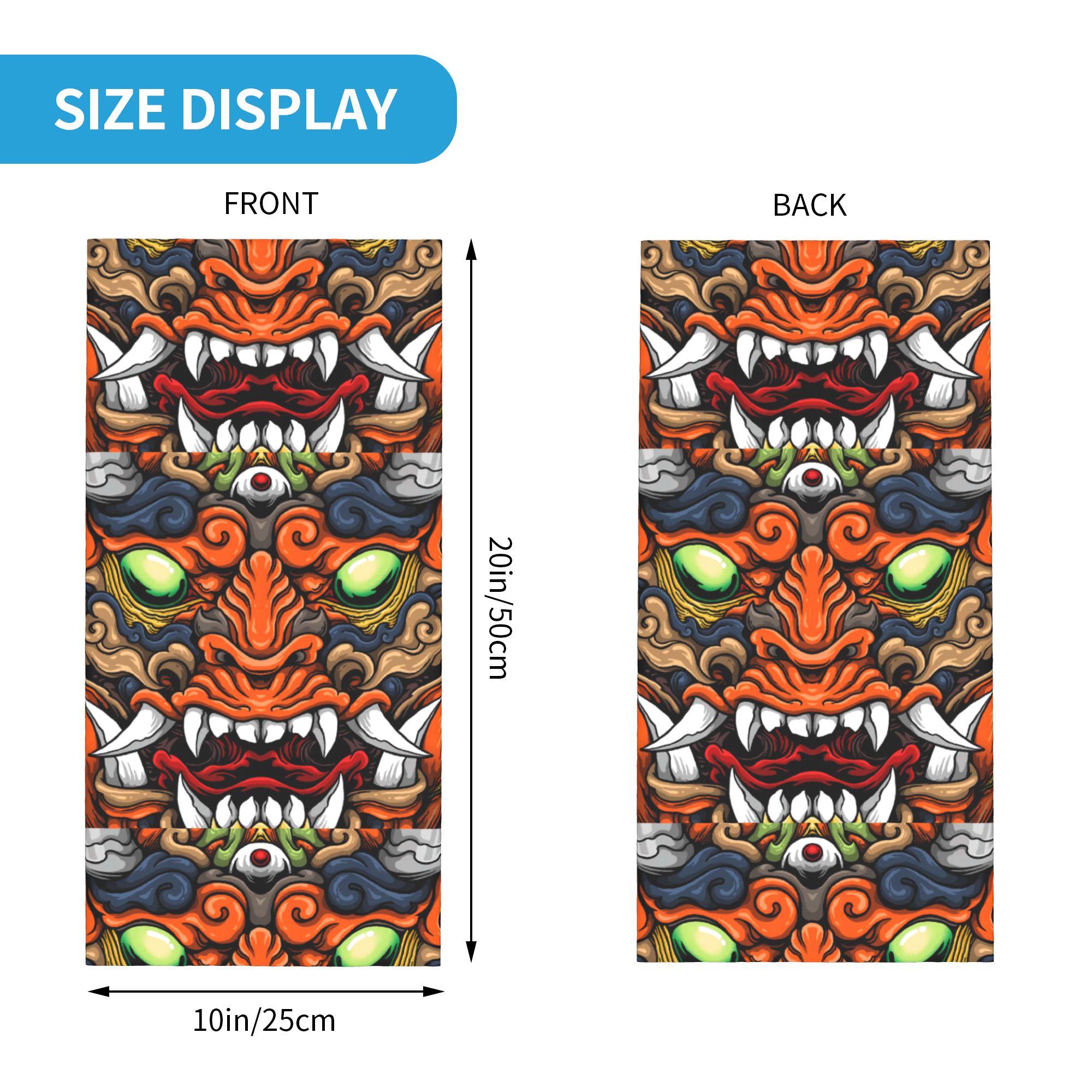 Custom Samurai Demon Oni Winte - Neck Warmer Tube บทวิจารณ์และราคา
