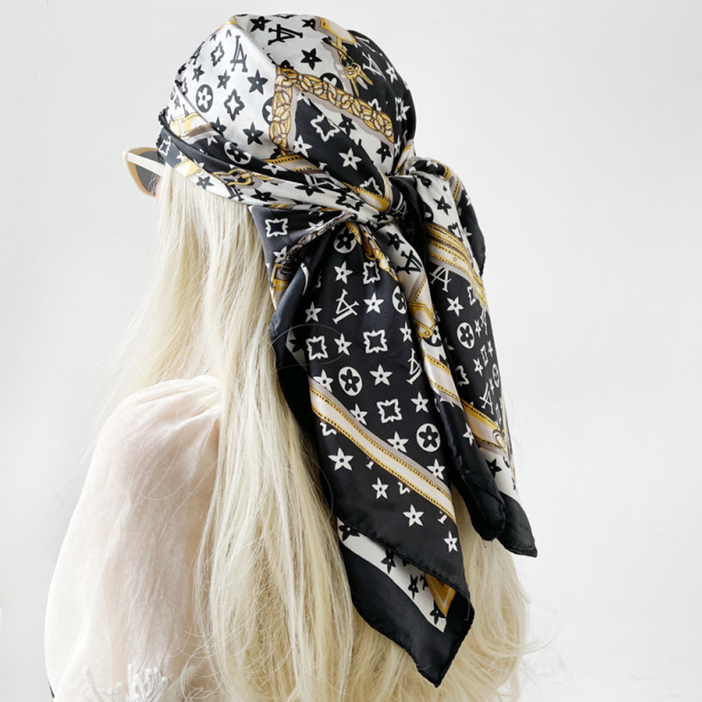 New Hot Sale Fashion 90X90cm P - Ascot Neck Scarf บทวิจารณ์และราคา