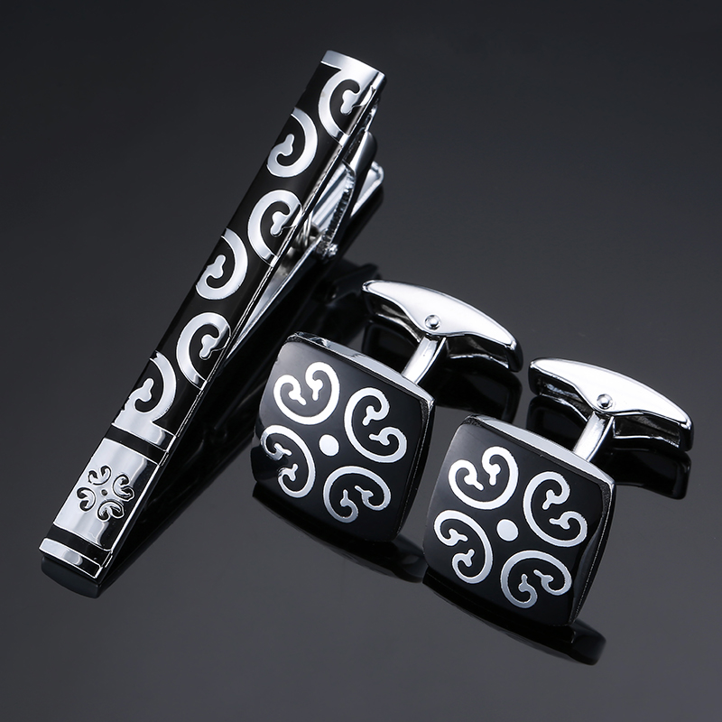 High Quality Cuff links neckti - Tie Bar Set Gift บทวิจารณ์และราคา