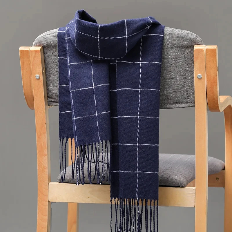 2024 New Winter Men Scarf Keep - Muffler Men Wool บทวิจารณ์และราคา