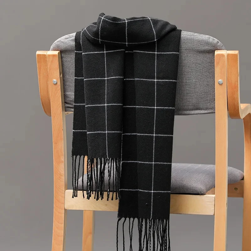 2024 New Winter Men Scarf Keep - Muffler Men Wool บทวิจารณ์และราคา