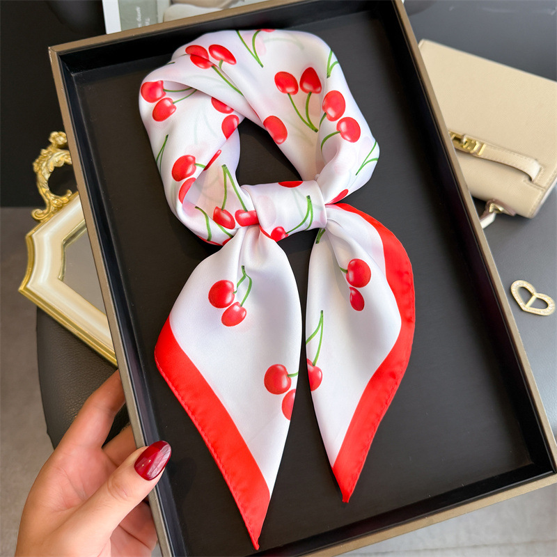 Luxury Square Satin Scarf Wome - Head Wrap Turban บทวิจารณ์และราคา