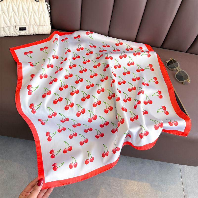 Luxury Square Satin Scarf Wome - Head Wrap Turban บทวิจารณ์และราคา