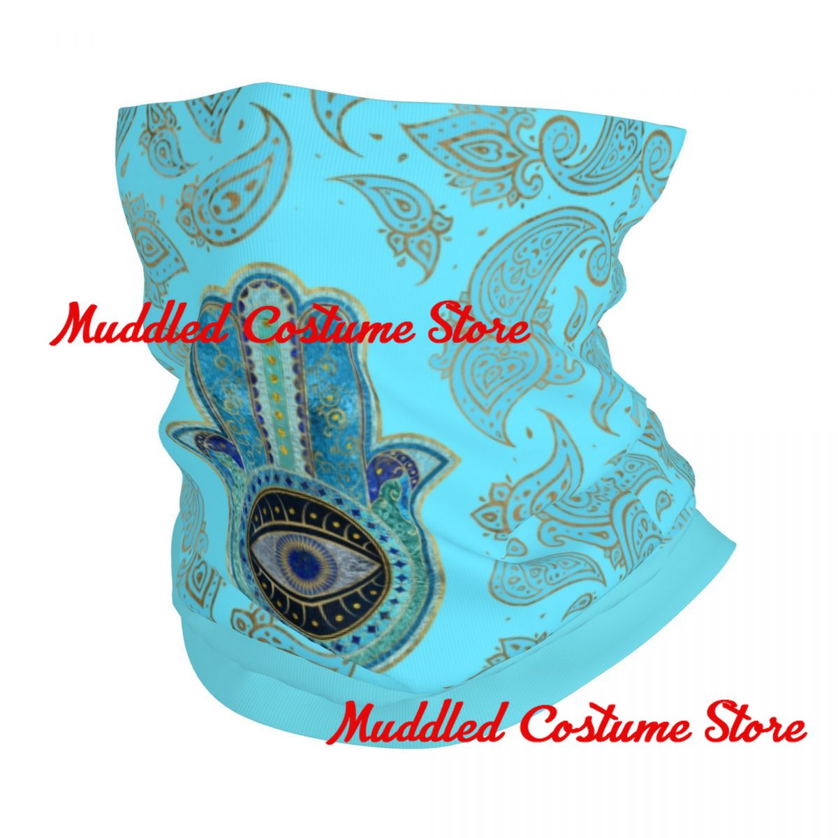 Custom Hand Of Fatima With Pai - Neck Warmer Tube บทวิจารณ์และราคา